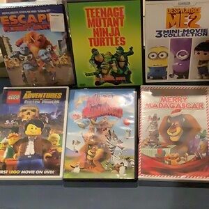 6 Kids DVD’s